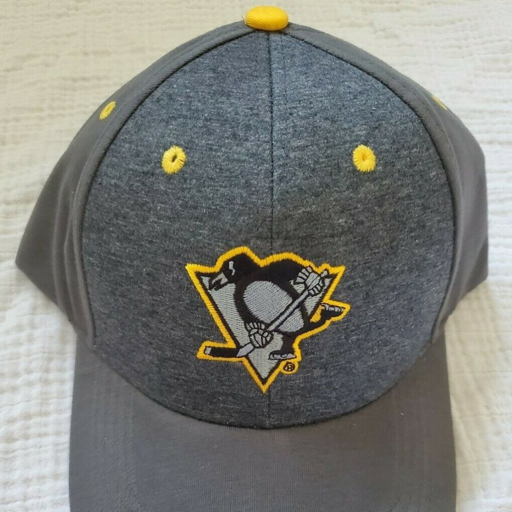 NEW Pittsburgh Penguins 2019 Charity Bag Adjustable Gray Yellow Hat Cap